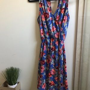 Lush Above The Knee Summer Floral Dress